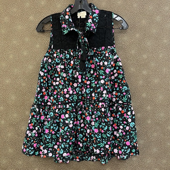 🔥🔥🔥NEW Kate Spade Greenhouse Lace Yoke Floral Cotton Silk Blended Blouse - Picture 9 of 16